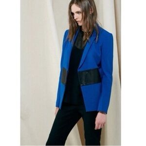 Tibi Royal Blue Jacket with Black Lining
